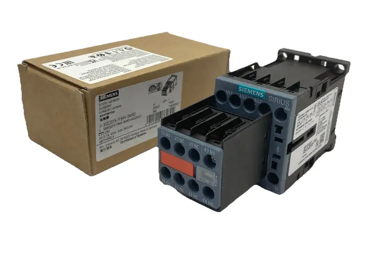 Used SIEMENS POWER CONTACTOR 3-POLE 2NO 2NC 7A 3KW / 400V 24VDC PLC Contactors | Maverick Industrial Sales #1104710