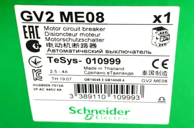 NEW SCHNEIDER ELECTRIC GV2-ME08 CIRCUIT BREAKER GV2ME08