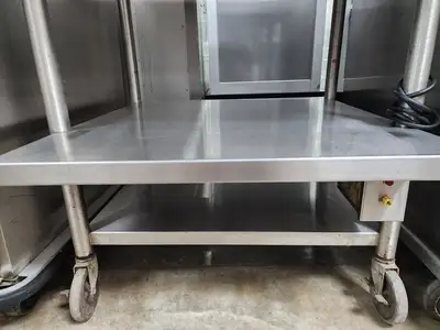 Used Wasserstrom Used Wasserstrom C/D120-03-25 Heated Table 120V Food Prep Tables Illinois US | Falcon Restaurant Supply #1376851