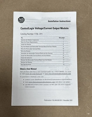 NEW Allen-Bradley 1756-OF4