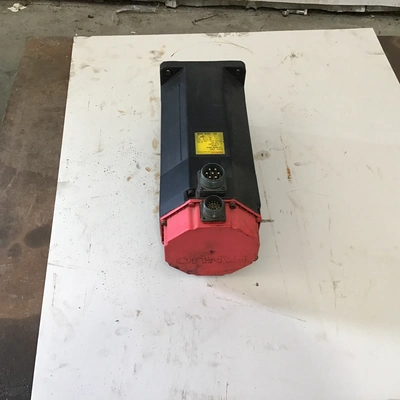Fanuc 1OL AC Servo Motor 1-3/8″ Shaft 3 Phase 8 Poles 51 Amp 143 Volt 49 Torque