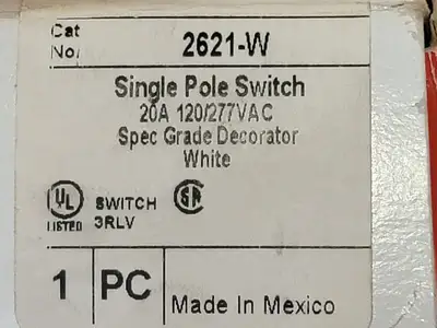 USED PASS & SEYMOUR 2621-W