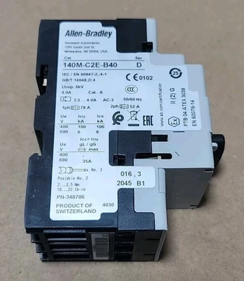 New | in-Stock Allen-Bradley 140M-C2E-B40 Starters Indiana US | J&J Industrial Supply #1071936