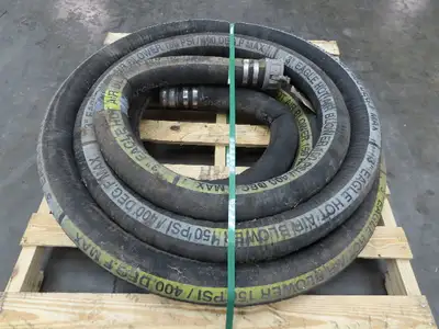 Eagle 3" ID x 48' Hot Air Compressor Dry Bulk Blower Hose Black Rubber 150 PSI