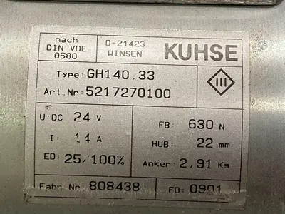 USED KUHSE GH140 33 5217270100