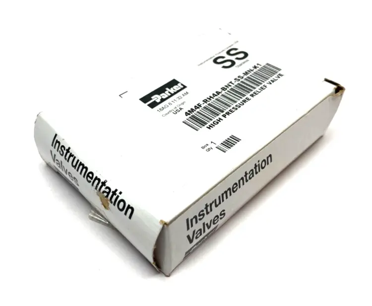 New | in-Stock PARKER HIGH PRESSURE RELIEF VALVE, MANUAL OVERRIDE, ANGLED Valves/Fittings | Maverick Industrial Sales #1107877