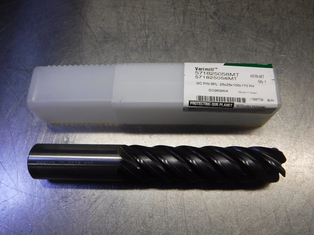 Widia/Hanita Varimill 25mm 5 Flute Carbide Endmill 25mm Shank 571825058MT (LOC820)