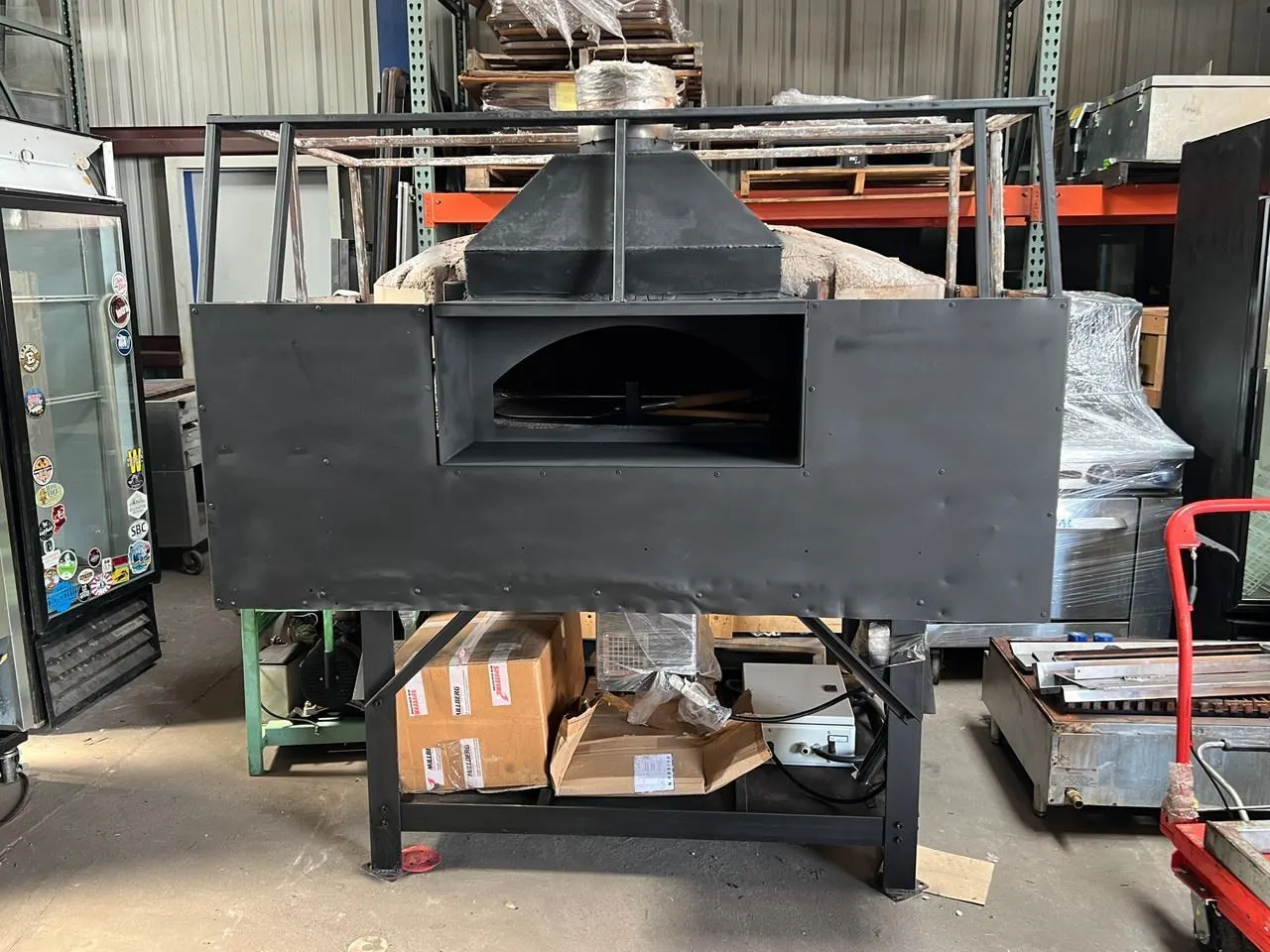 75-0323 New York Brick Oven Fire Show Series 125 Gas Rotating Pizza Oven