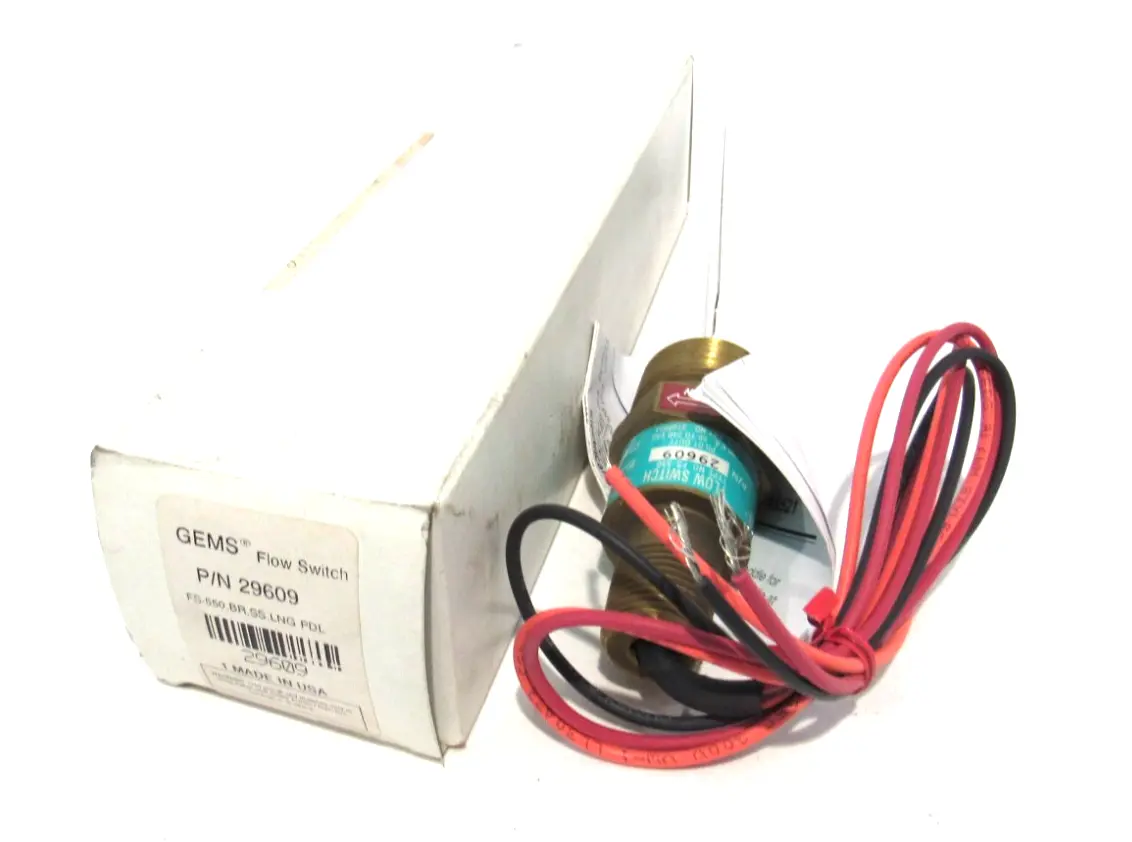 NEW GEMS SENSORS 29606 FLOW SWITCH