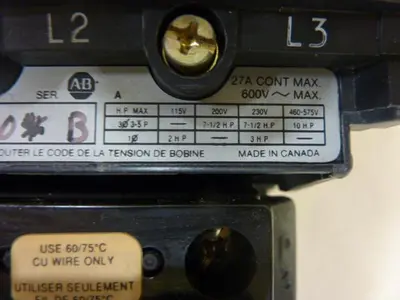 USED ALLEN BRADLEY 509-BO. SER B W24