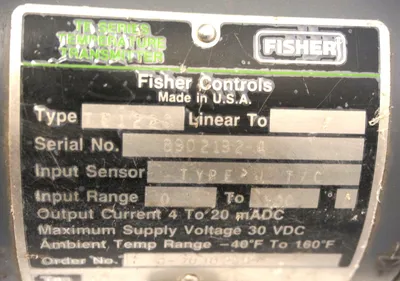 NEW FISHER TE1220 TEMERATURE TRANSMITTER