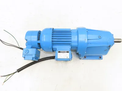 Eberhard Bauer G13-10/DK 74-178-AS/M Inline Gearmotor w/Brake 32rpm 277/480V 3PH