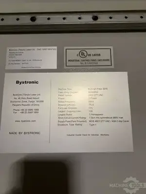 USED 2019 BYSTRONIC BYSMART FIBER 3015
