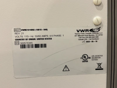 USED VWR VWR51014992 , 10810-944