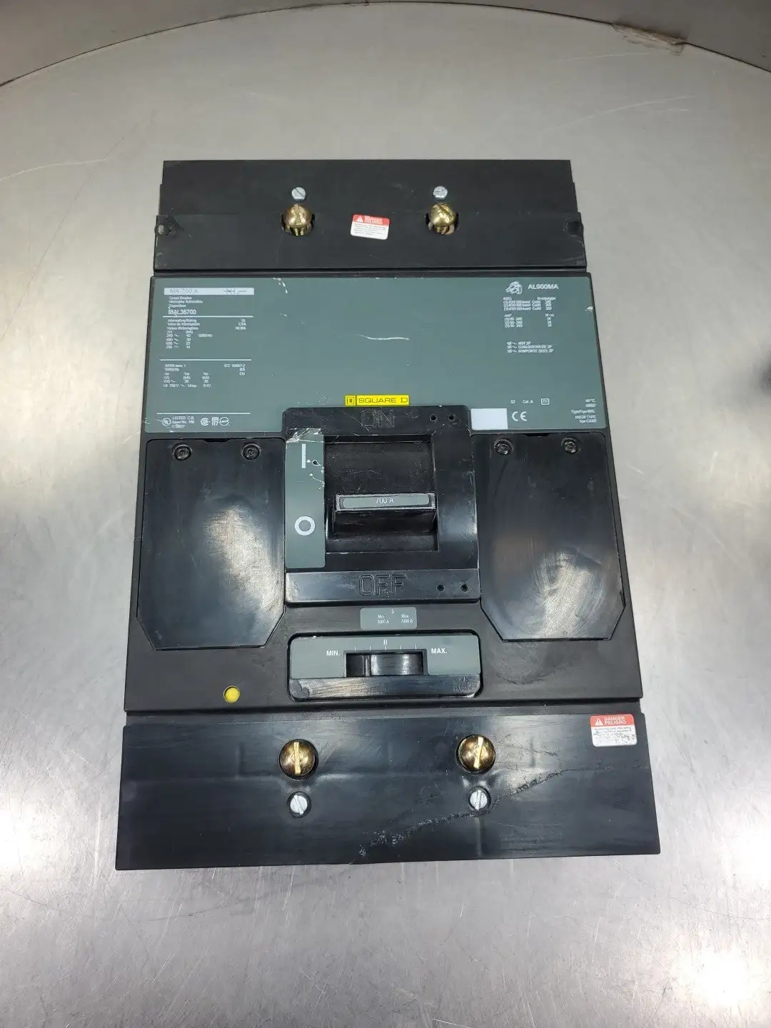 USED Square D MAL36700 (MA700A) Circuit Breaker, 700A, 3P