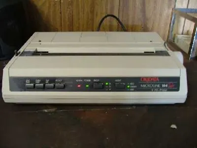 QTY. 1. OKIDATA MICROLINE 184 TURBO 9 PIN PRINTER,...