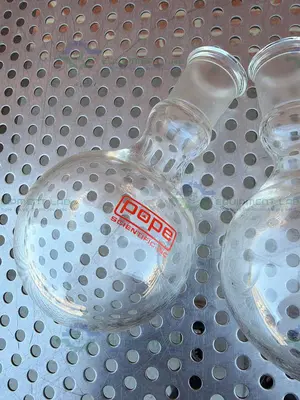 Used LOT OF 3 - POPE SCIENTIFIC 200 ML SINGLE NECK ROUND BOTTOM FLASK Glassware - Other California US | Equipment Lab #1556651