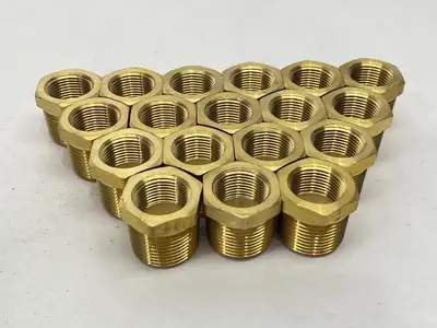 New | in-Stock Midland Industries Hex Bushing 1" Male NPTF x 3/4" Female NPTF LOT OF 18 Miscellaneous MRO Michigan US | Maverick Industrial Sales #1390993