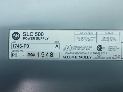 USED ALLENBRADLEY 1746P3