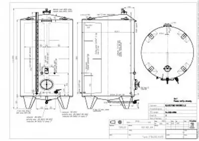 New Stock Letina 2750Gal / 10400L Jacketed Storage Tank