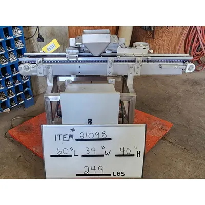 Used 6"W X 52"L Ohlson Modular Indexing Belt Conveyor