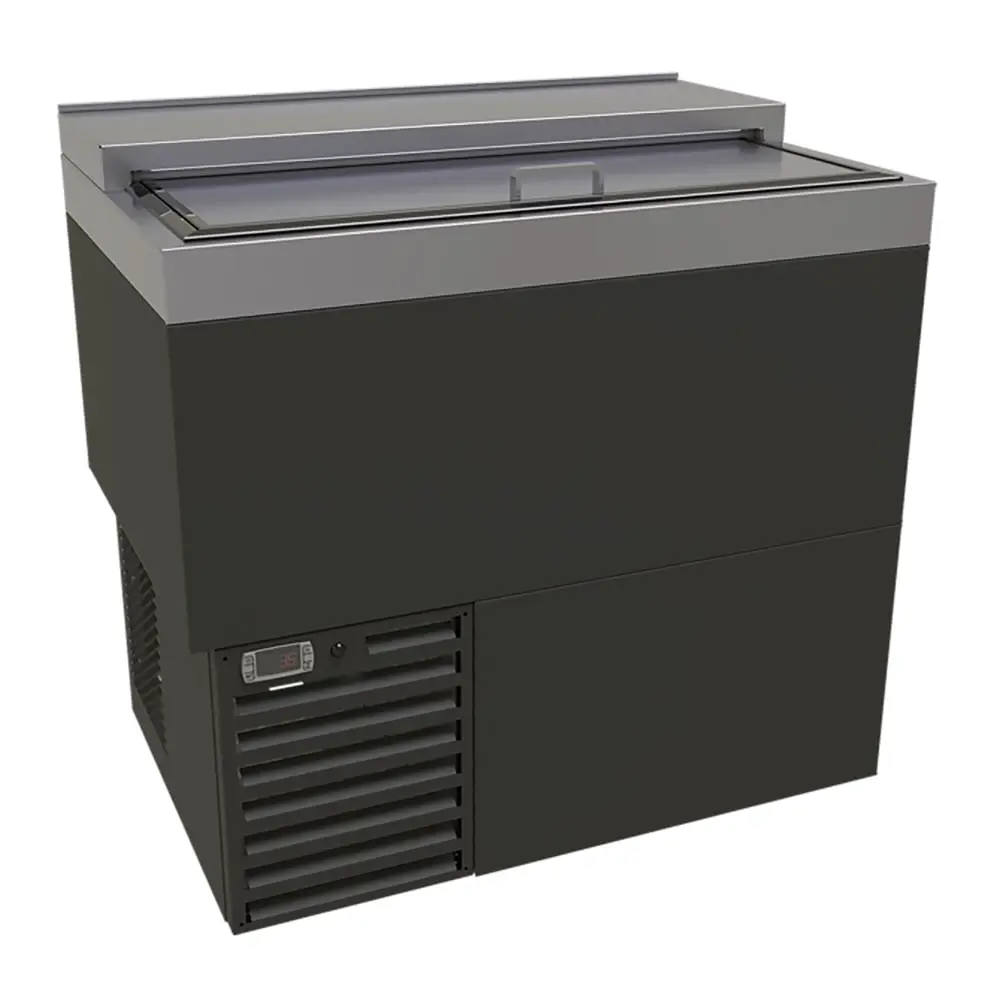 Glastender MF36-B2 1 Section Glass Chiller w/ 87 Mug Capacity - Black, 120v