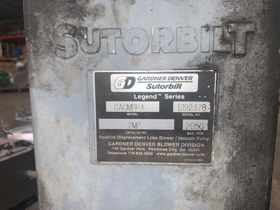 USED Sutorbilt Gardner Denver GAGMBPA