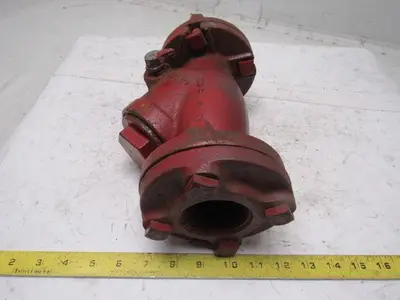 2" Flange Iron Pipe Wye Clean Out Bypass Divert Valve
