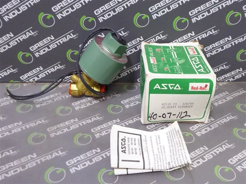 ASCO 8211C-73 Red Hat Solenoid Valve New NIB