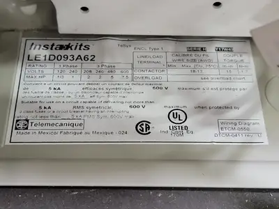 USED SCHNEIDER ELECTRIC LE1D093A62