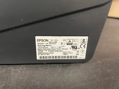Used EPSON Used Epson TM-T88V USB Thermal POS Receipt Printer Model M244A Thermal Printers Illinois US | Falcon Restaurant Supply #1375668