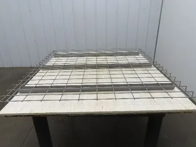 New Pallet Rack Wire Deck 44x46" Waterfall 3 Step Channel Racking 2500lb Mesh
