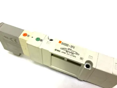 USED SMC PLUG-IN DOUBLE SOLENOID VALVE