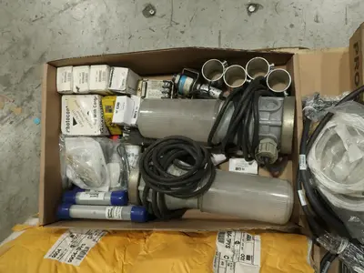 5 PALLETS OF ASSORTED ELECTRICAL AND COMPONENTS