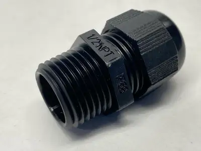 New | in-Stock Altech Corp Polyamide Liquid-Tight Cable Gland 1/2" NPT PKG OF 50 Electrical Fittings Michigan US | Maverick Industrial Sales #1390761