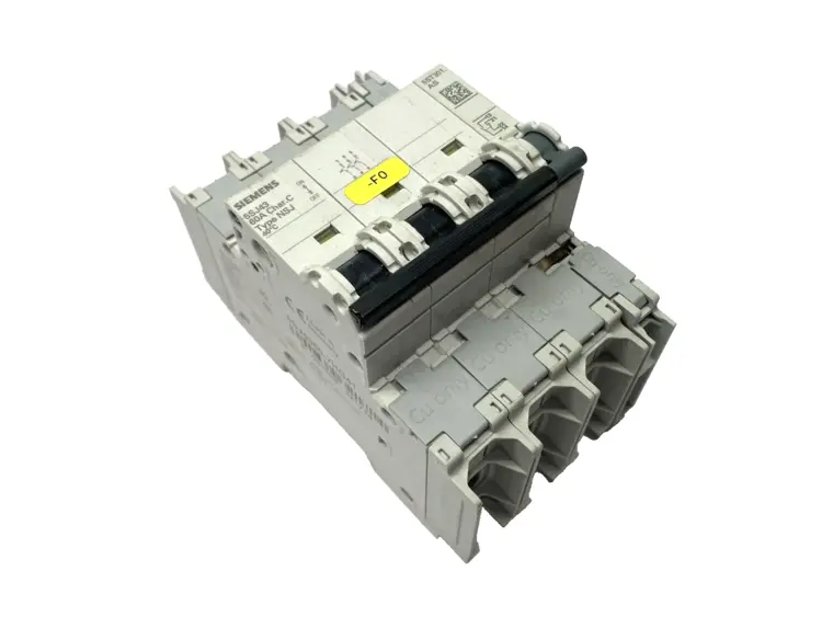 Used SIEMENS MINIATURE CIRCUIT BREAKER 3P 60A W/ 5ST3010-0HG SWITCH Circuit Breakers | Maverick Industrial Sales #1105971