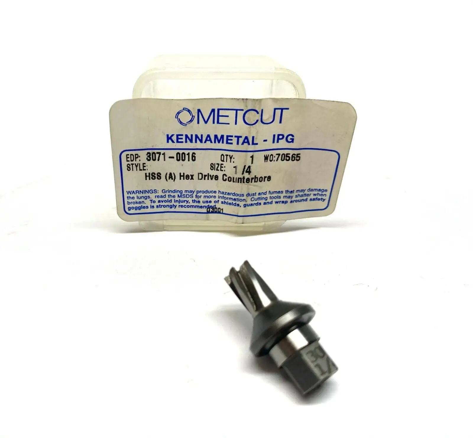 USED METCUT HEX DRIVE COUNTERBORE