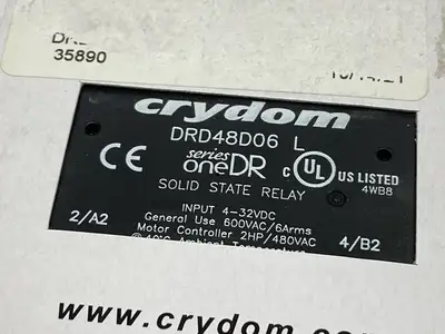 DRD48D06 | Crydom  Dual Solid State Relay 2 Phase 4-32VDC - New