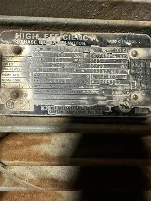 USED TOSHIBA INDUCTION MOTOR