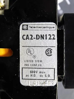 Telemecanique Contactor CA2-DN122 110V Coil with LA2-D24 Time Delay Block Used
