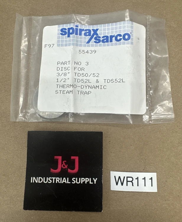New | in-Stock Spirax Sarco 55439 Valves/Fittings Indiana US | J&J Industrial Supply #1074141