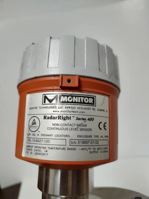 15-8427-120 Monitor Radar Right Series 400 Non Contact Level Sensor