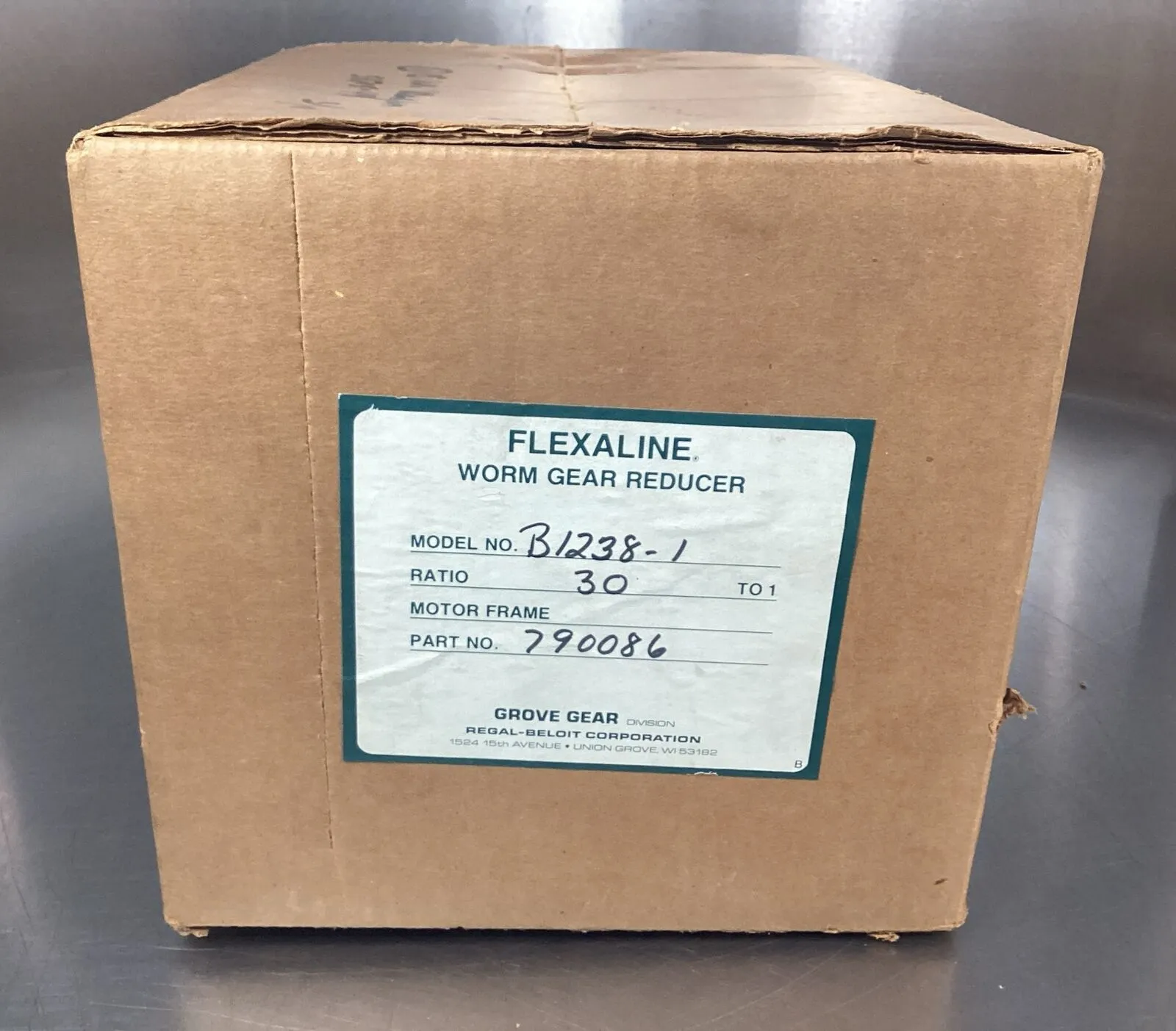 Grove Gear FLEXALINE B1238-1 (30:1) Worm Gear Reducer. 4F-28