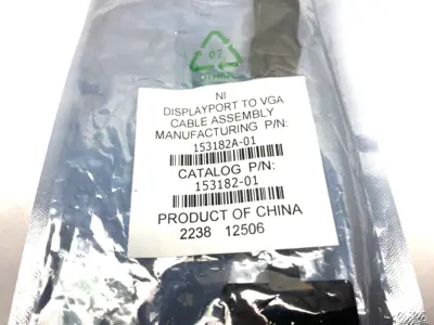 New | in-Stock NATIONAL INSTRUMENTS DISPLAY PORT TO VGA CABLE ASSEMBLY Cable & Wire | Maverick Industrial Sales #1113556