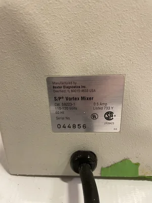 Baxter S8223-1 S/P Vortex Mixer