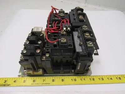 A-B Allen Bradley 505-AOD Series C Reversing Motor Starter W/Overload Size 0