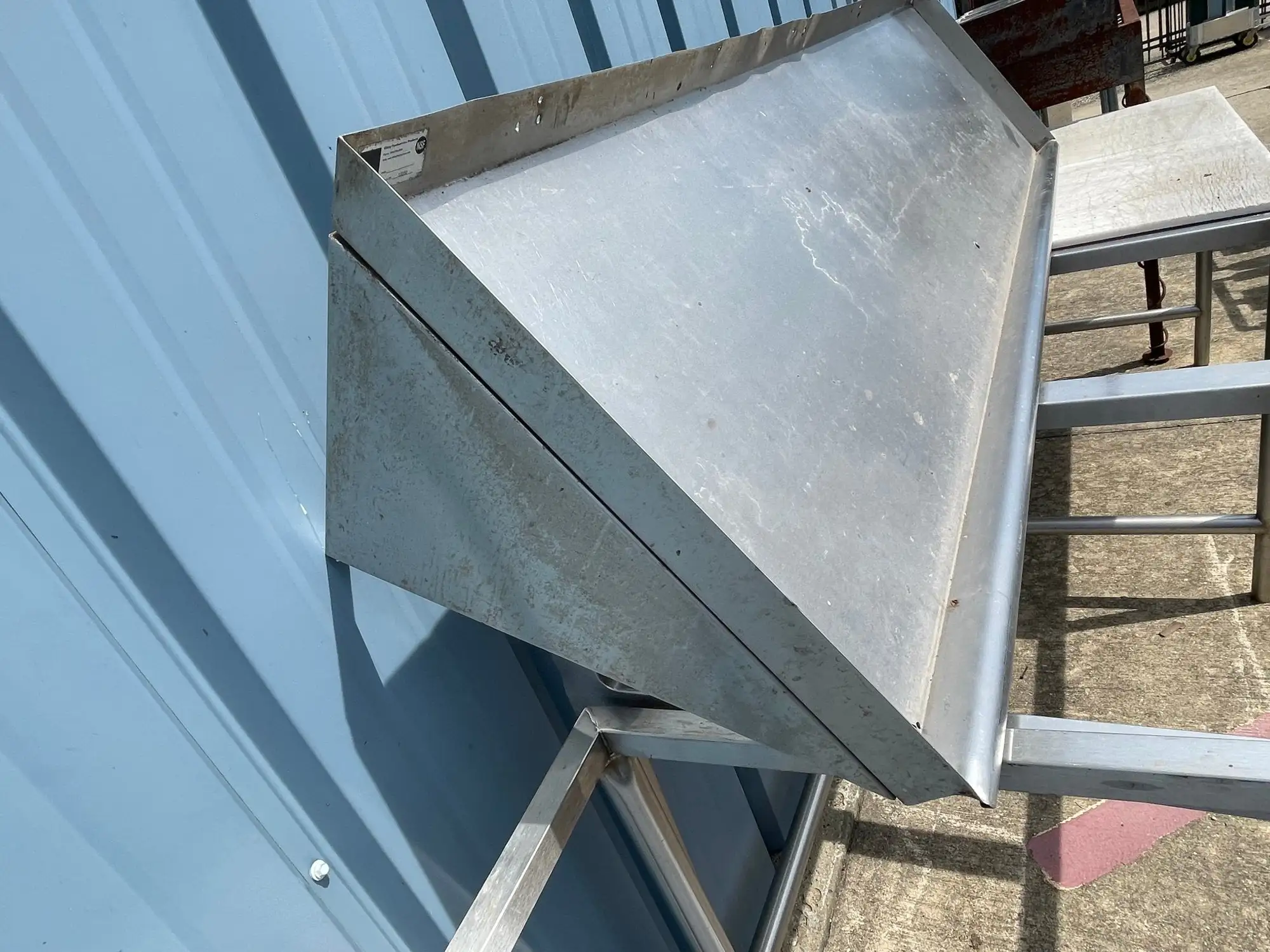 Used Falcon Restaurant Supply Used 84" Stainless Steal Shelf - SS89 Racks/Shelving Illinois US | Falcon Restaurant Supply #1376098