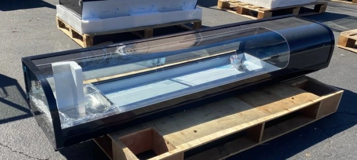 171-0141 72” Self Contained Full Service Countertop Sushi Display Cooler
