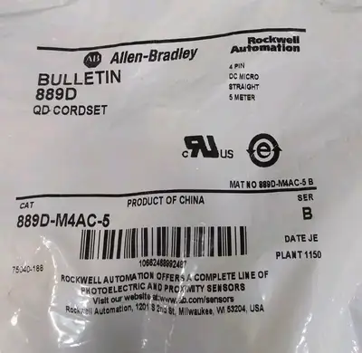 Allen Bradley 889D-M4AC-5/B QD Corset Loc5D6