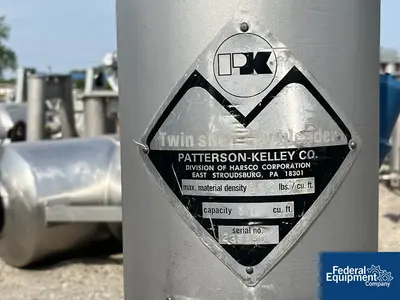 USED Patterson-Kelley 50 cu ft Patterson Kelley Twin Shell Blender